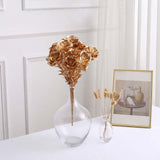 Metallic Gold Artificial Flower Bouquet